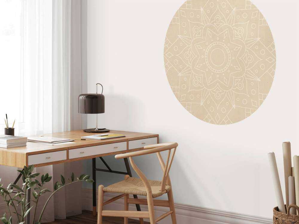 Beige Mandala Art