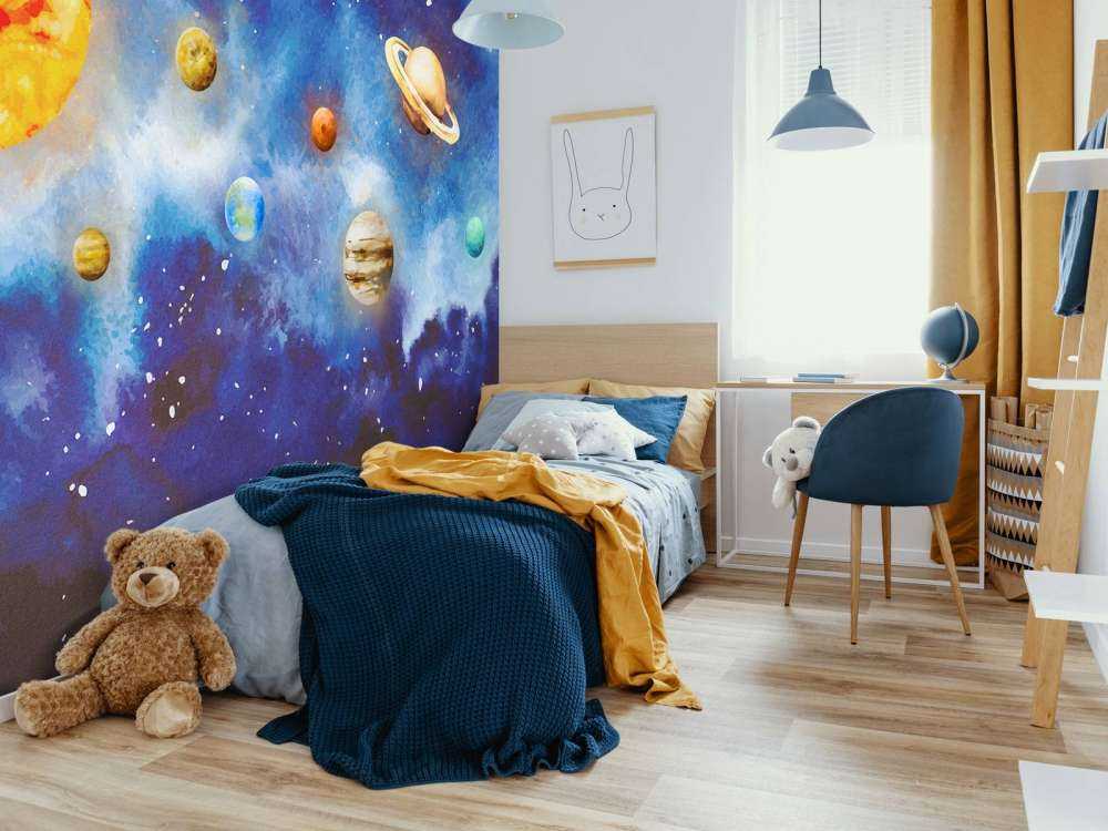 Les planètes dans l'espace