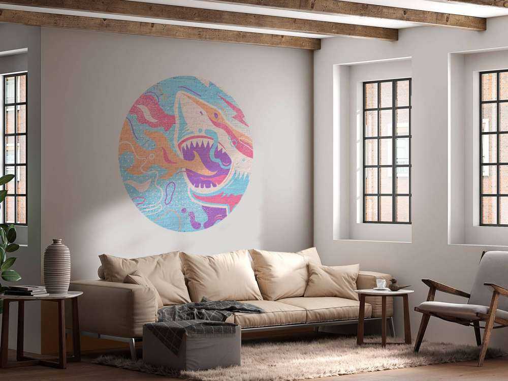 Graffiti avec un requin