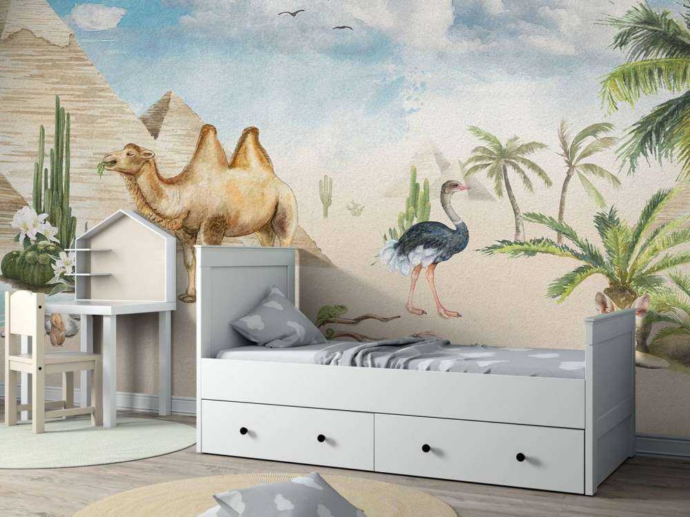 Animaux aux pyramides