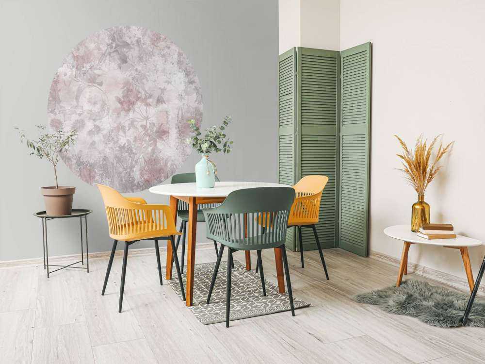 Jardin aquarelle rose