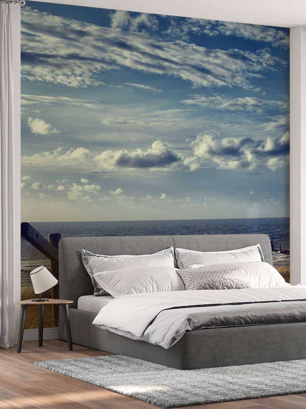 Plage et nuages