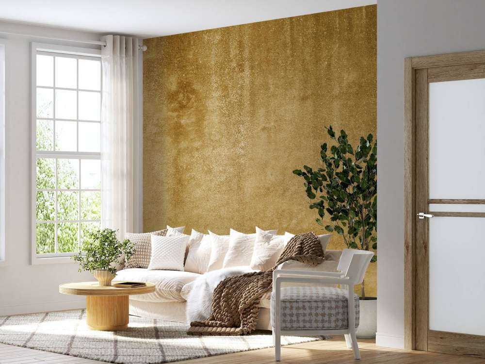 Béton jaune ocre