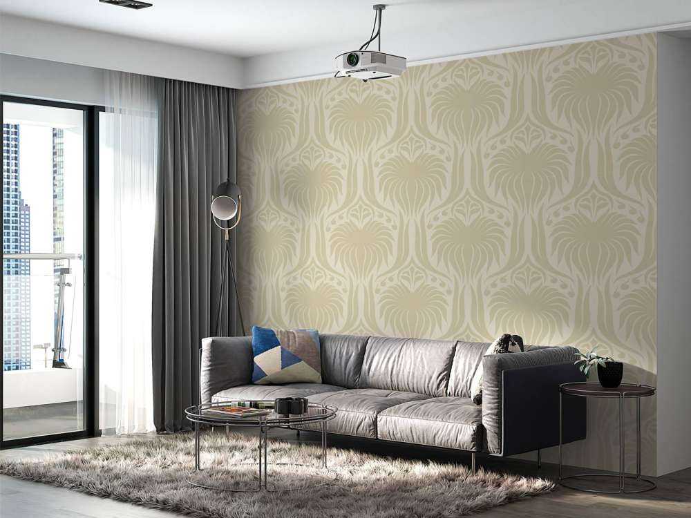 Motif de symétrie en sablier beige