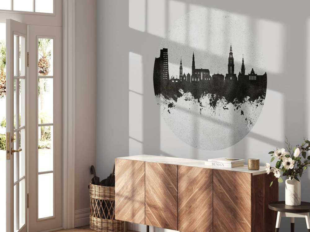 Aquarelle skyline, Groningue