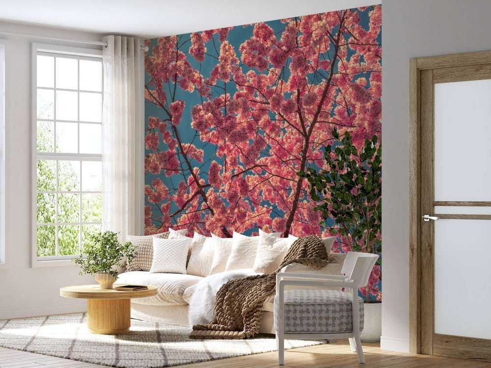 Fleurs rose vif