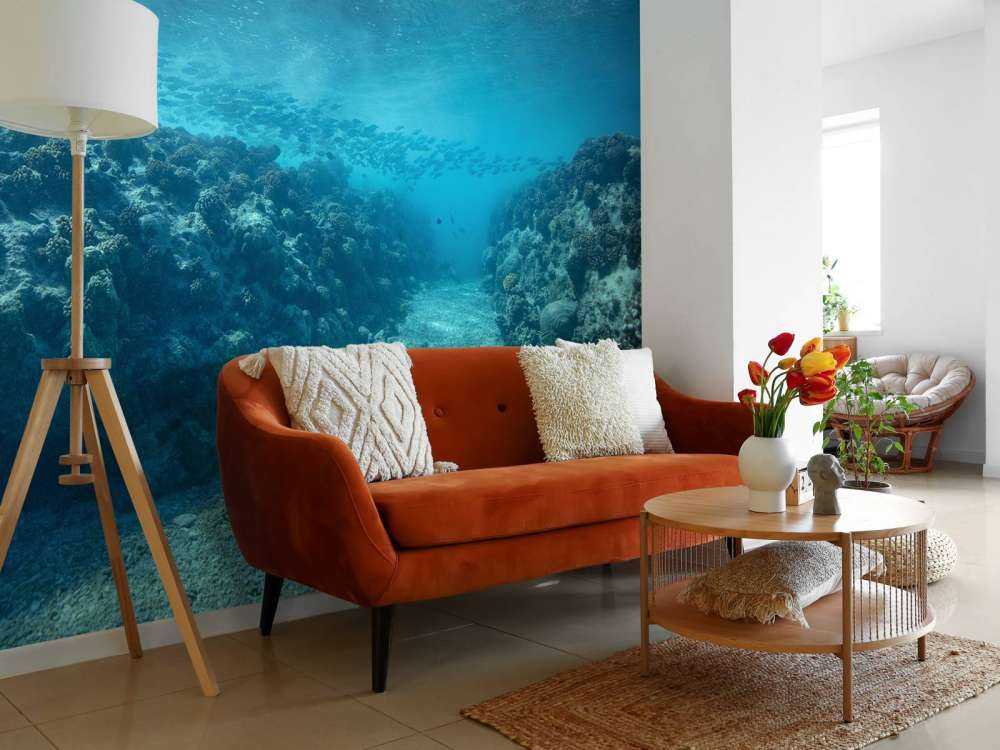 Monde sous-marin avec corail