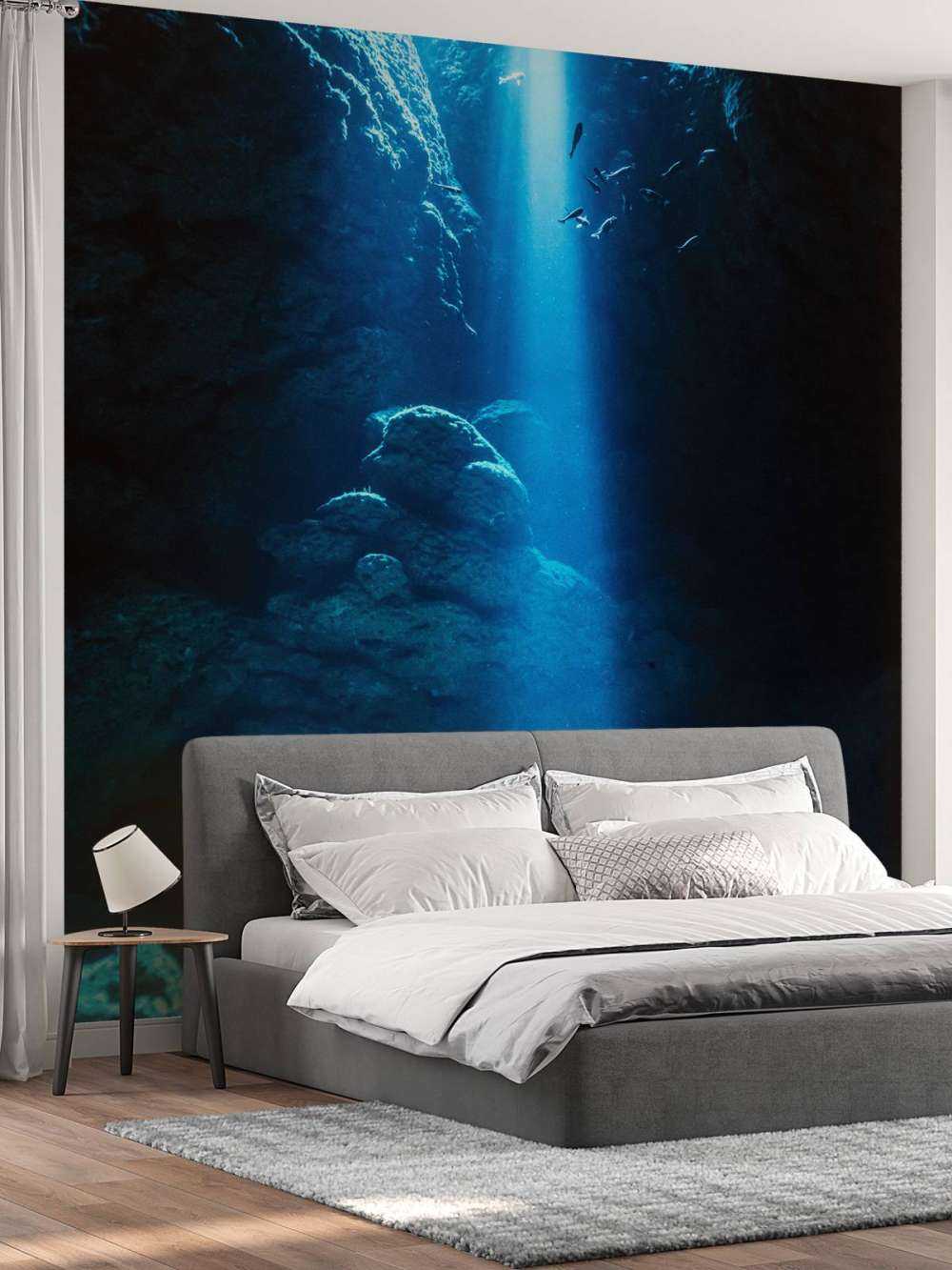 Lumière dans une grotte