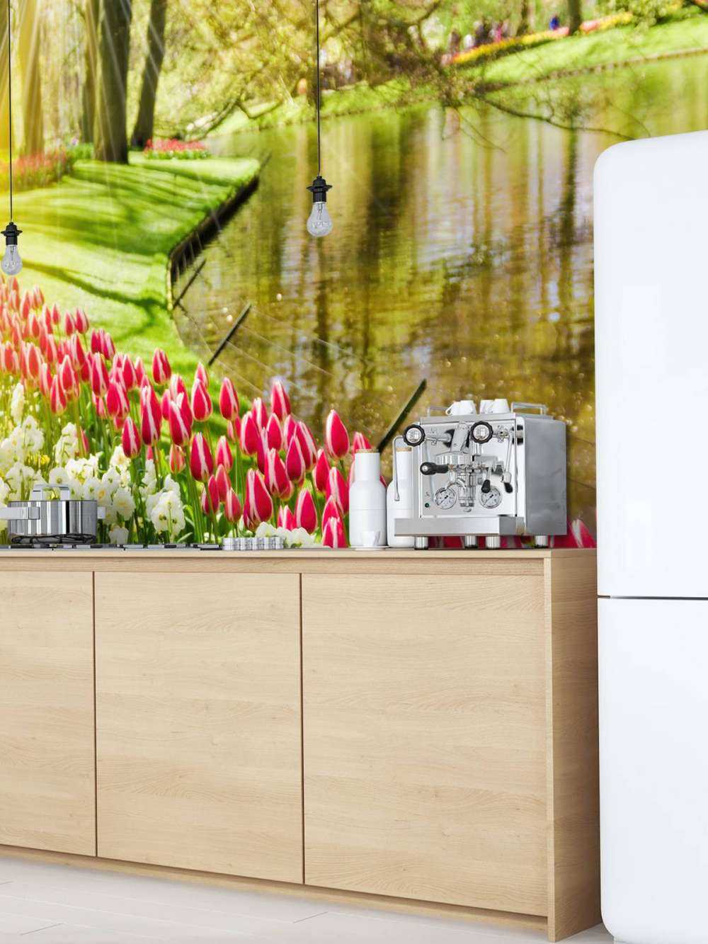 Des fleurs dans un parc ensoleillé