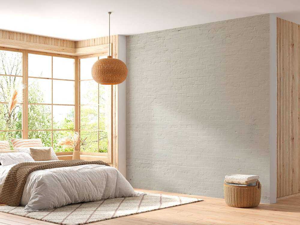 Mur de briques peintes