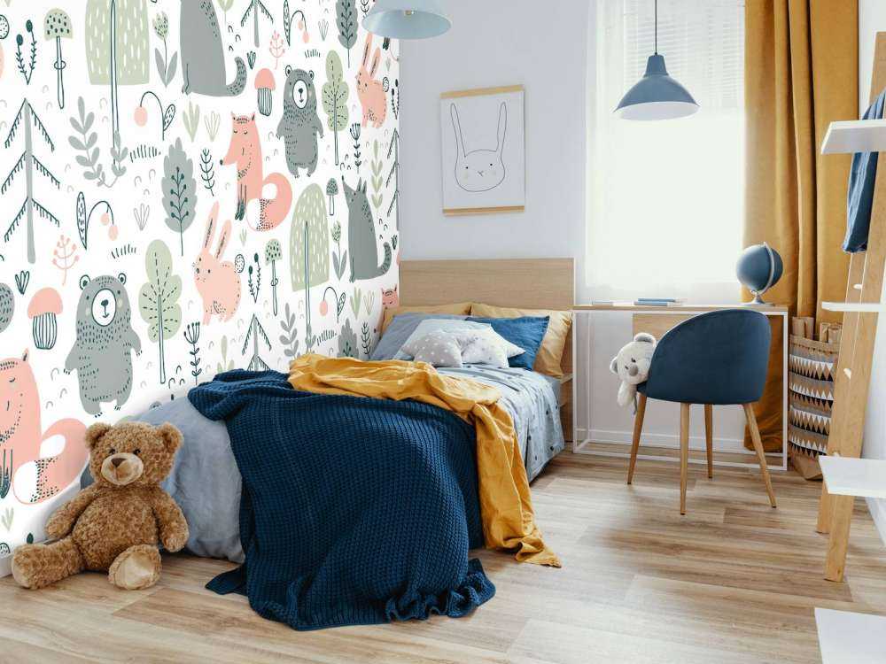 Animaux forestiers colorés