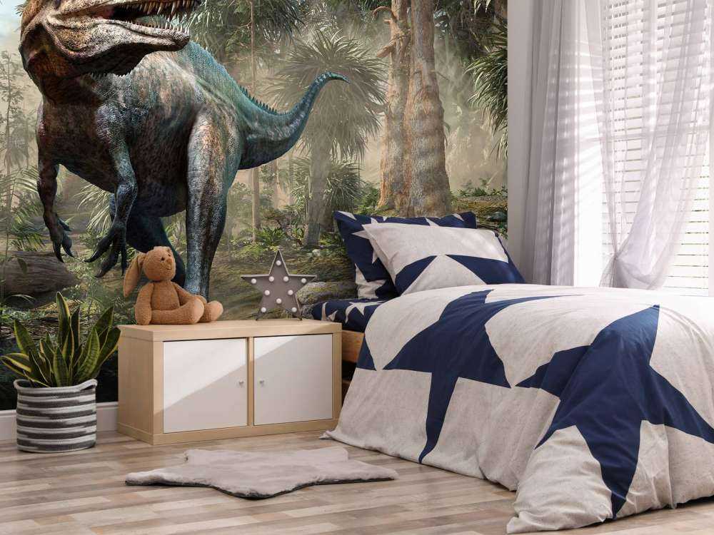 Acrocanthosaurus dans la forêt