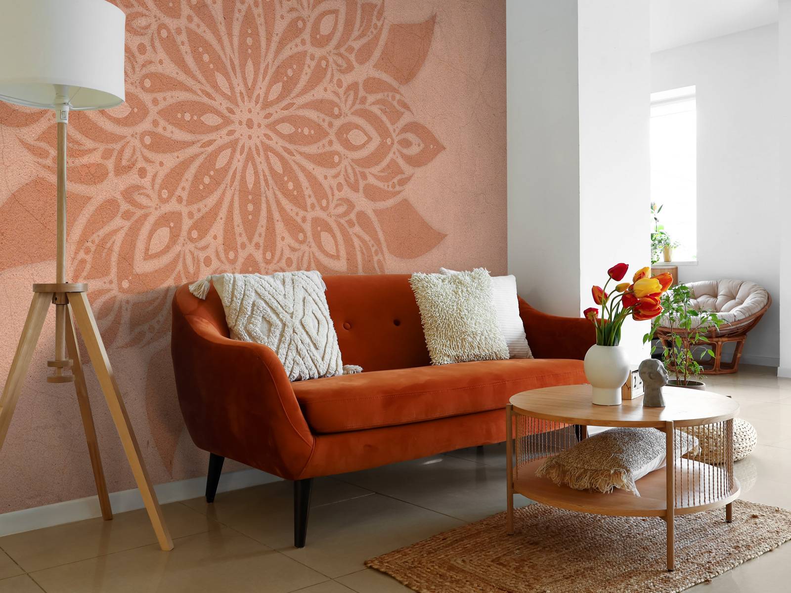 Mandala de terre fleuri