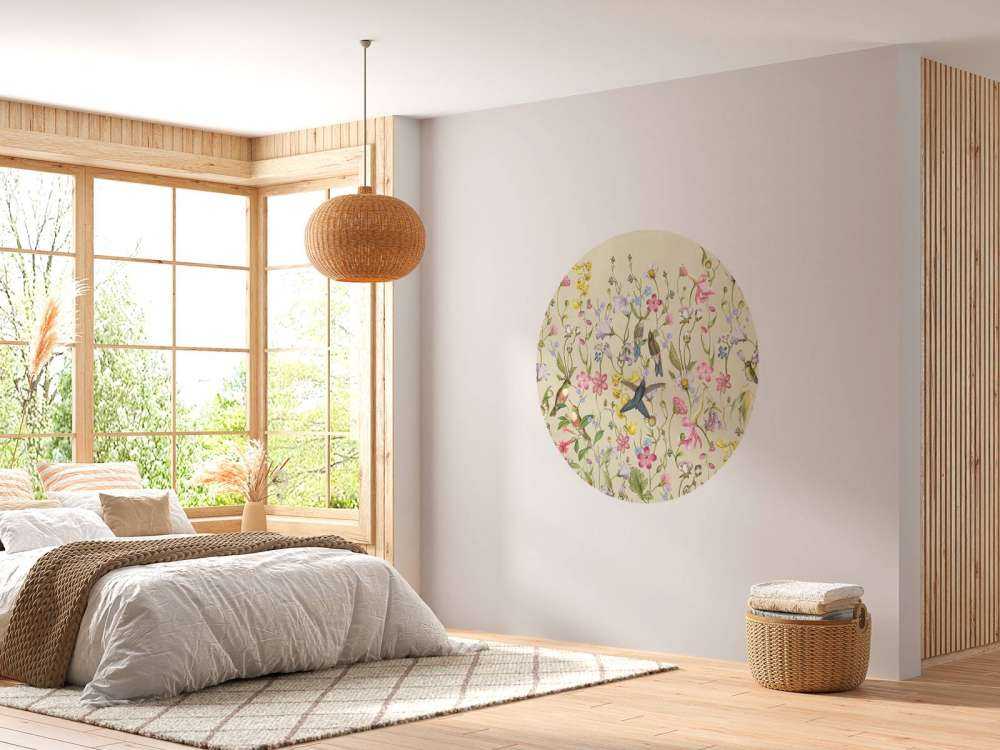 Oiseaux en fleurs