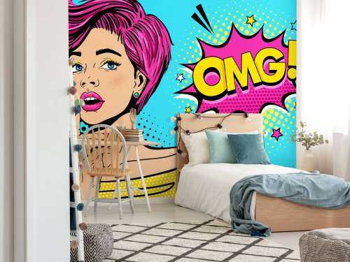 Femme au style pop art