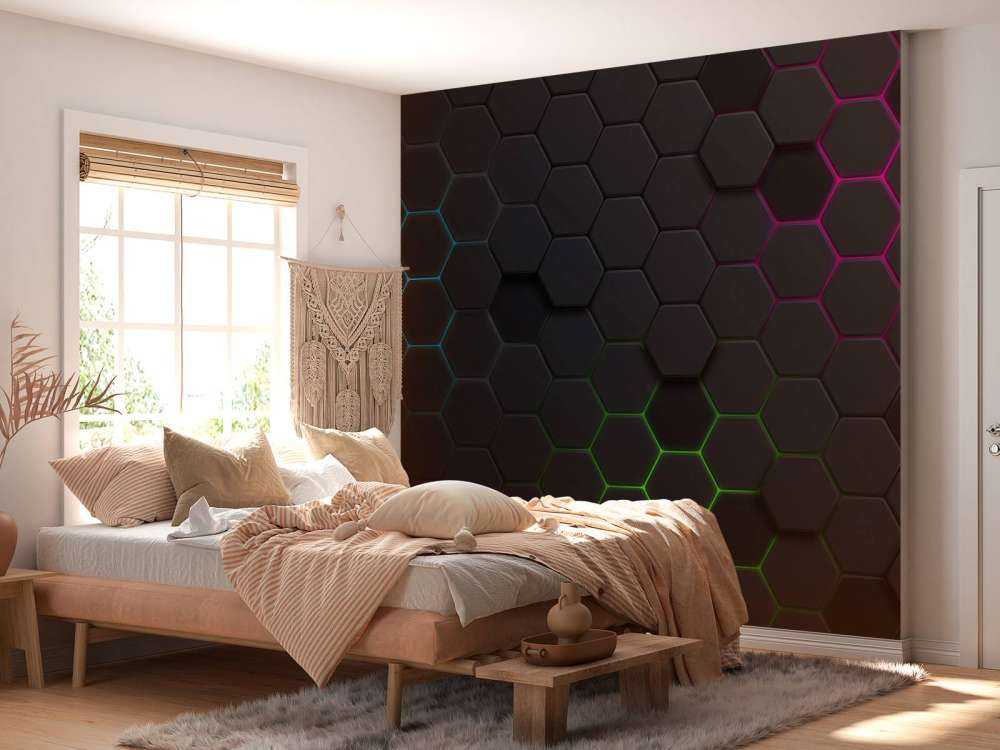 Hexagones lumineux