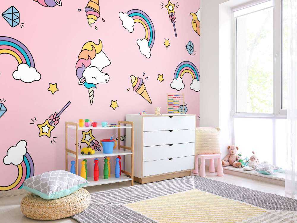 Motif licorne coloré