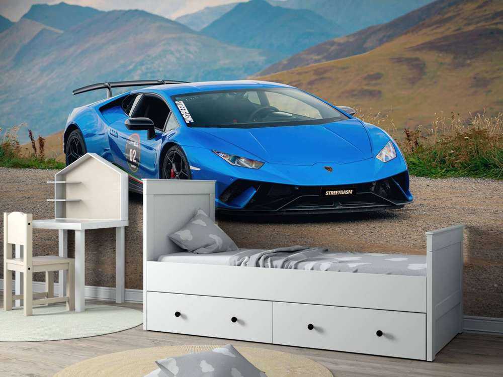 Lamborghini Huracán STO dans les montagnes