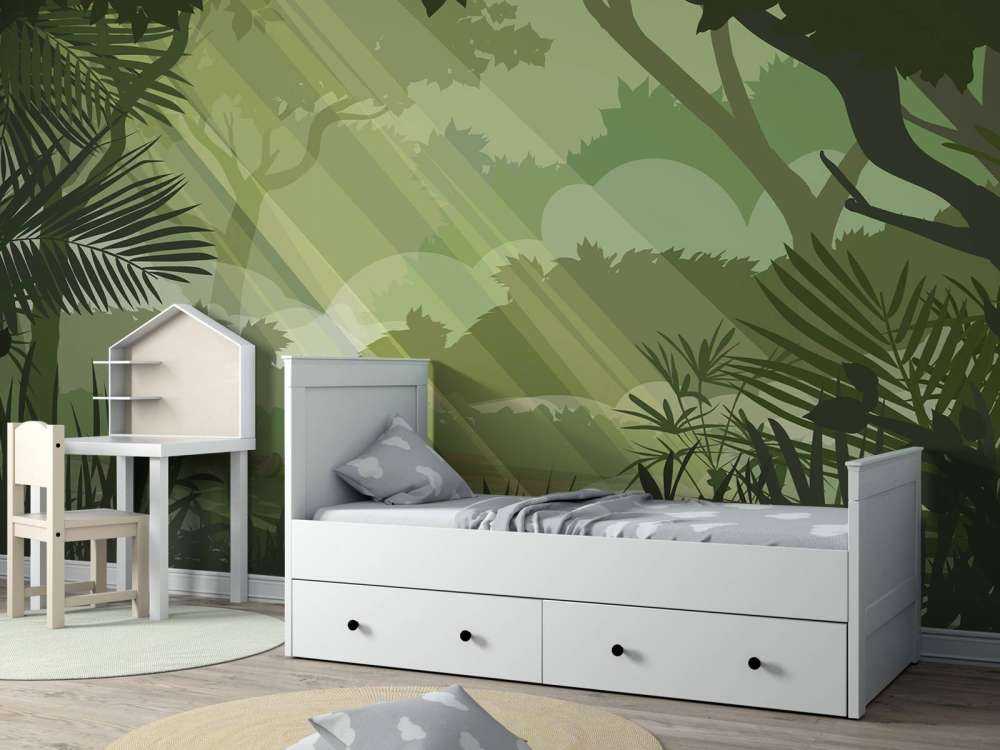 Illustration de la jungle verte
