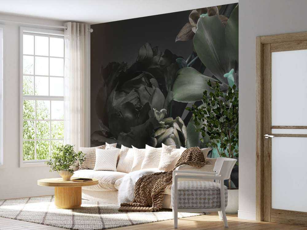 Bouquet de fleurs sombres