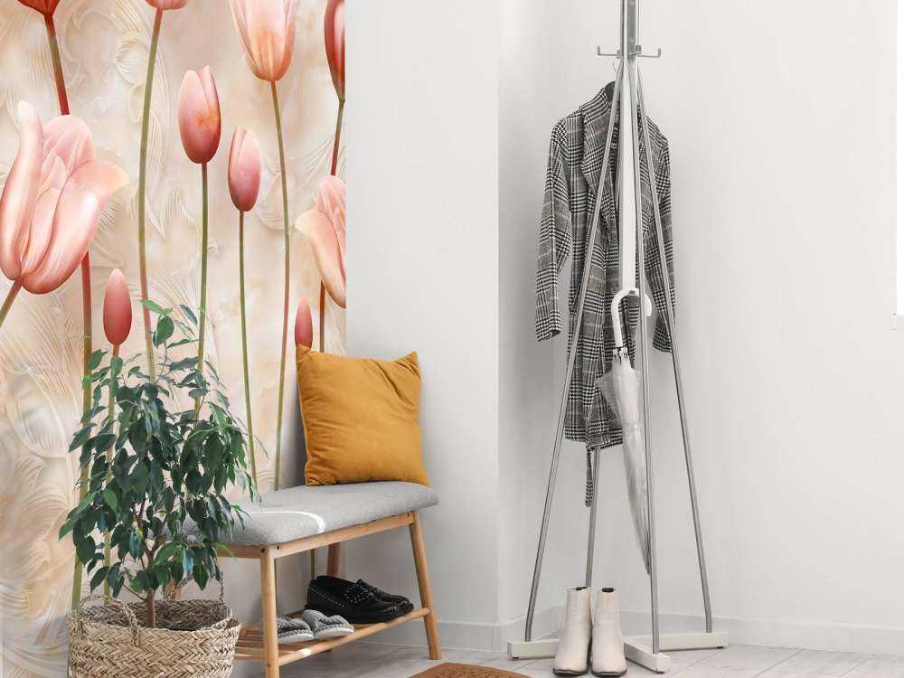 Tulipes roses ondulées