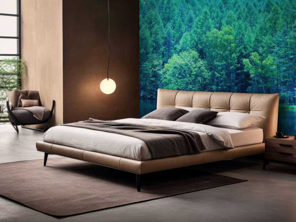 Lac dans une forêt verte