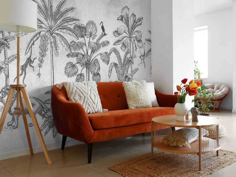 Animal tropical jungle gris