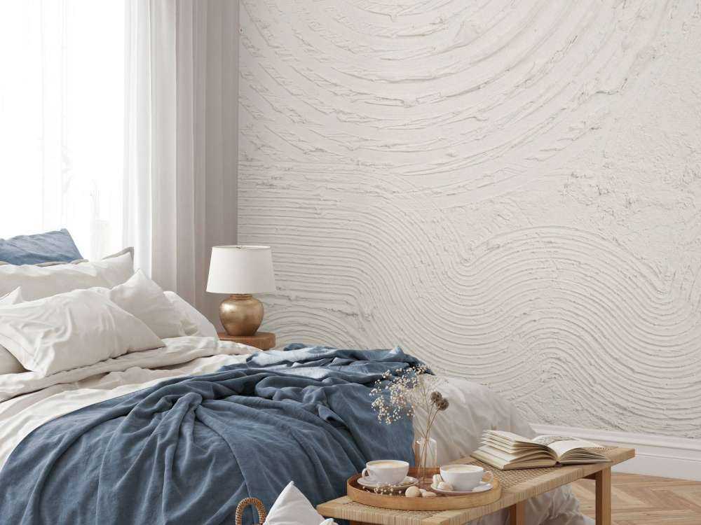 Formes et lignes organiques en blanc cassé