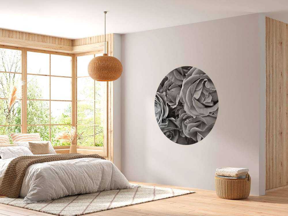 Les roses en noir et blanc