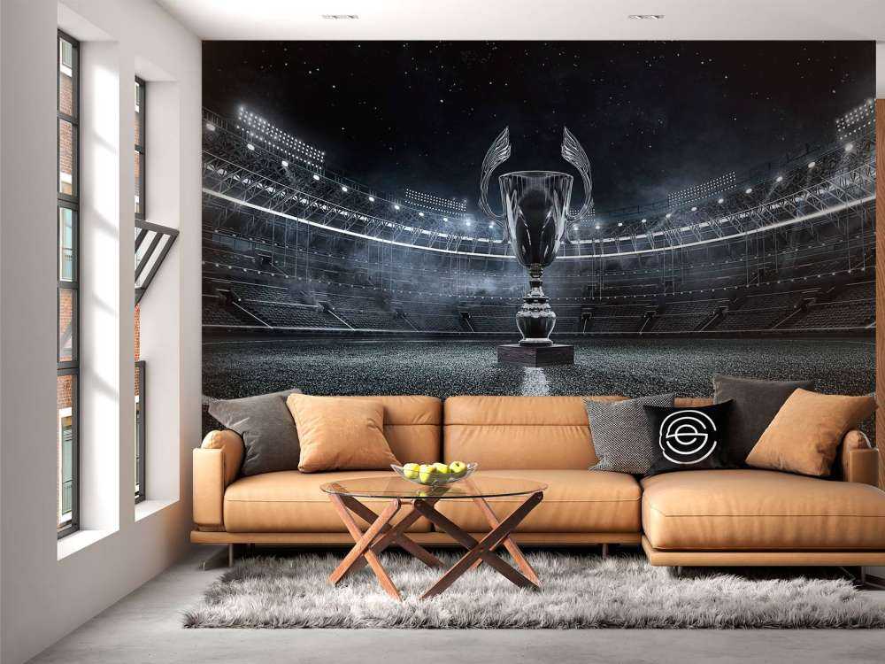 Coupe dans un stade
