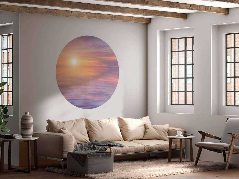 Coucher de soleil lilas