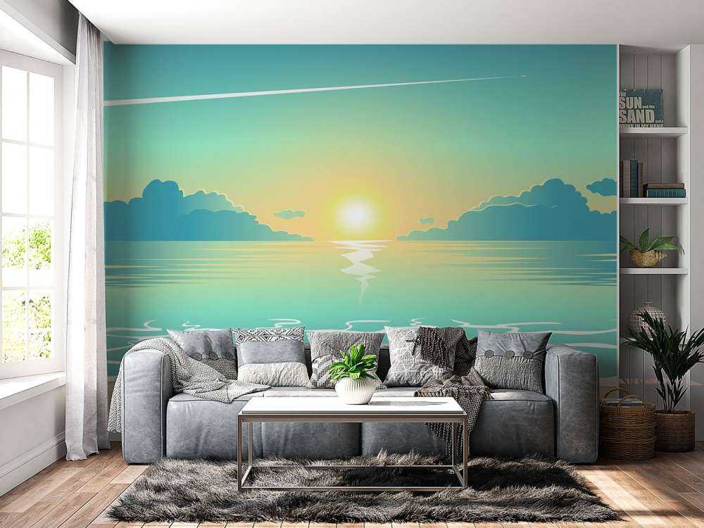 Lever de soleil dessiné