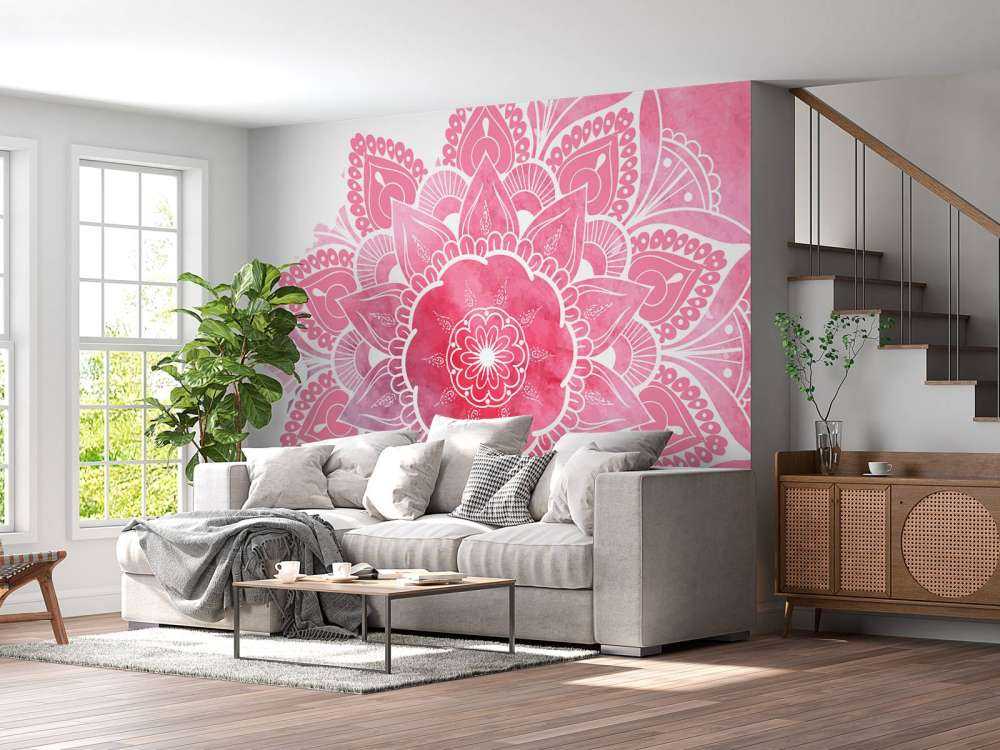 Mandala avec motif de fleurs