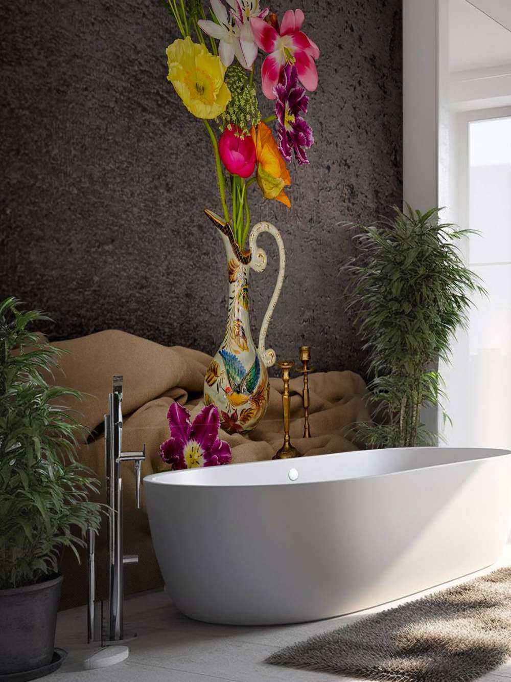 Fleurs dans un vase classique