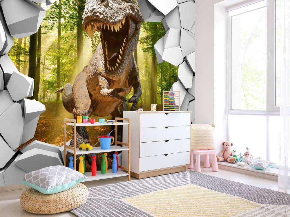 Dino dans un mur