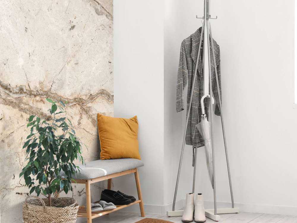 Marbre beige texturé