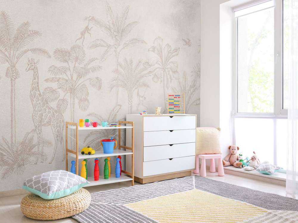 Animal tropical jungle taupe