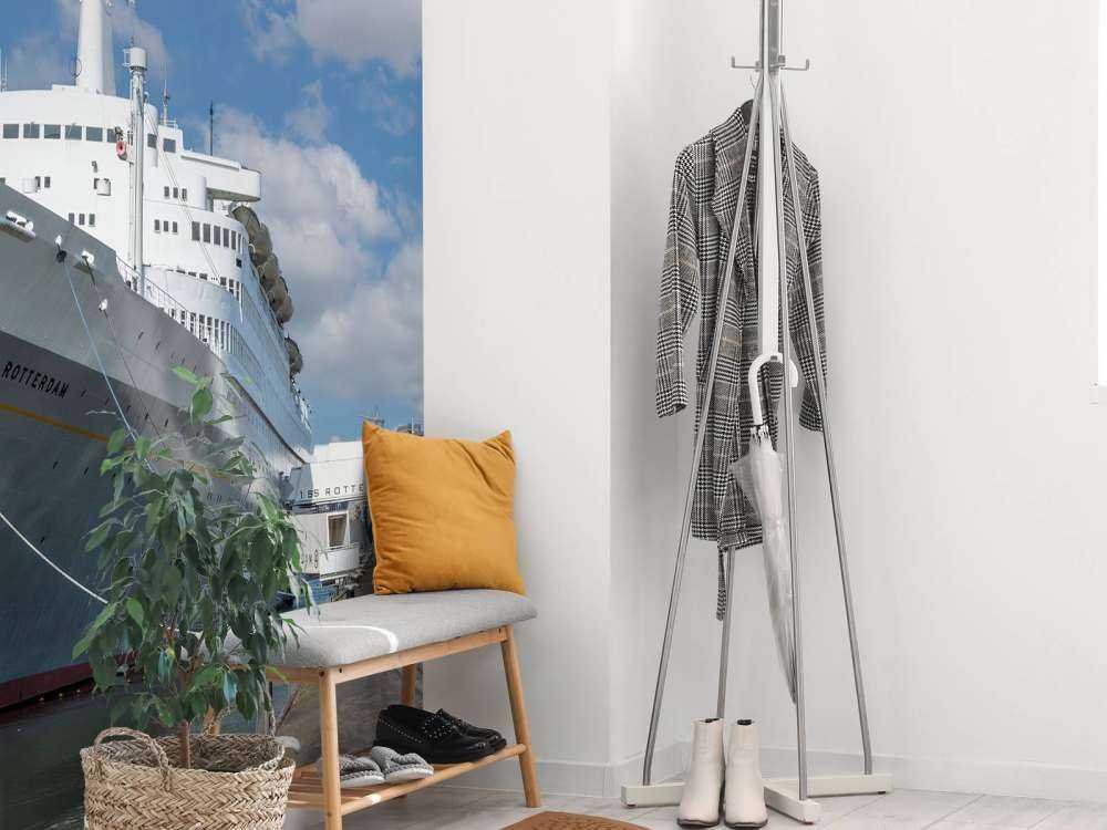 Ancien navire à vapeur le SS Rotterdam en couleur 