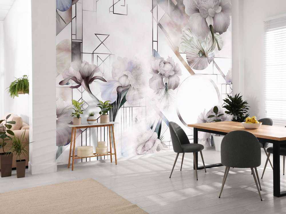 Géométrie Aquarelle Beige