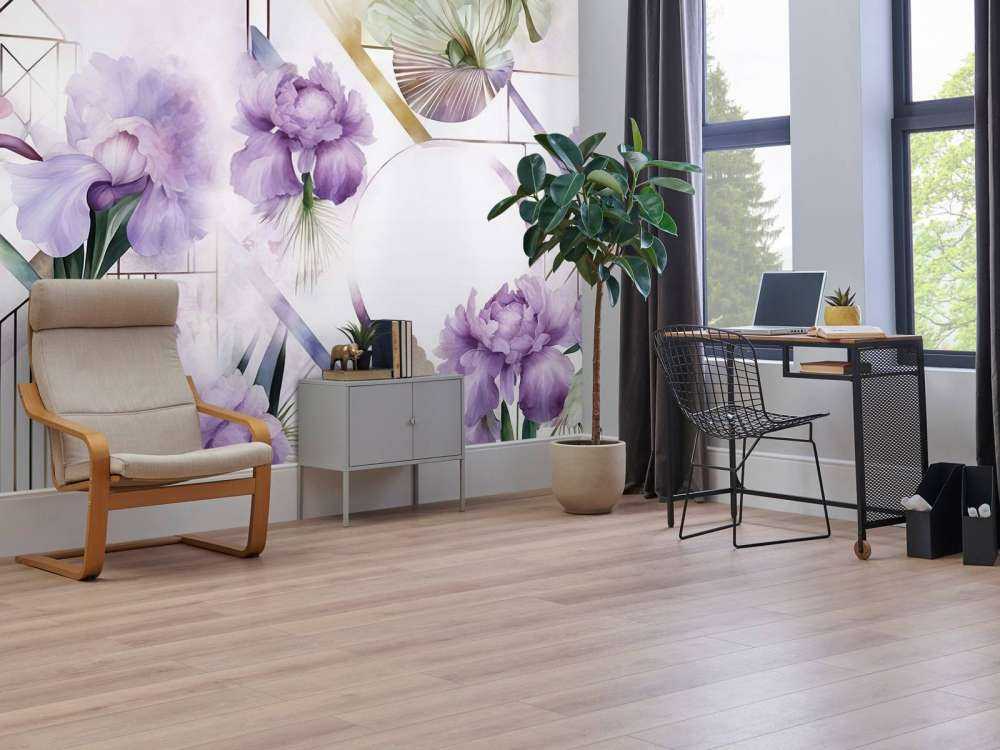 Géométrie Aquarelle Violet