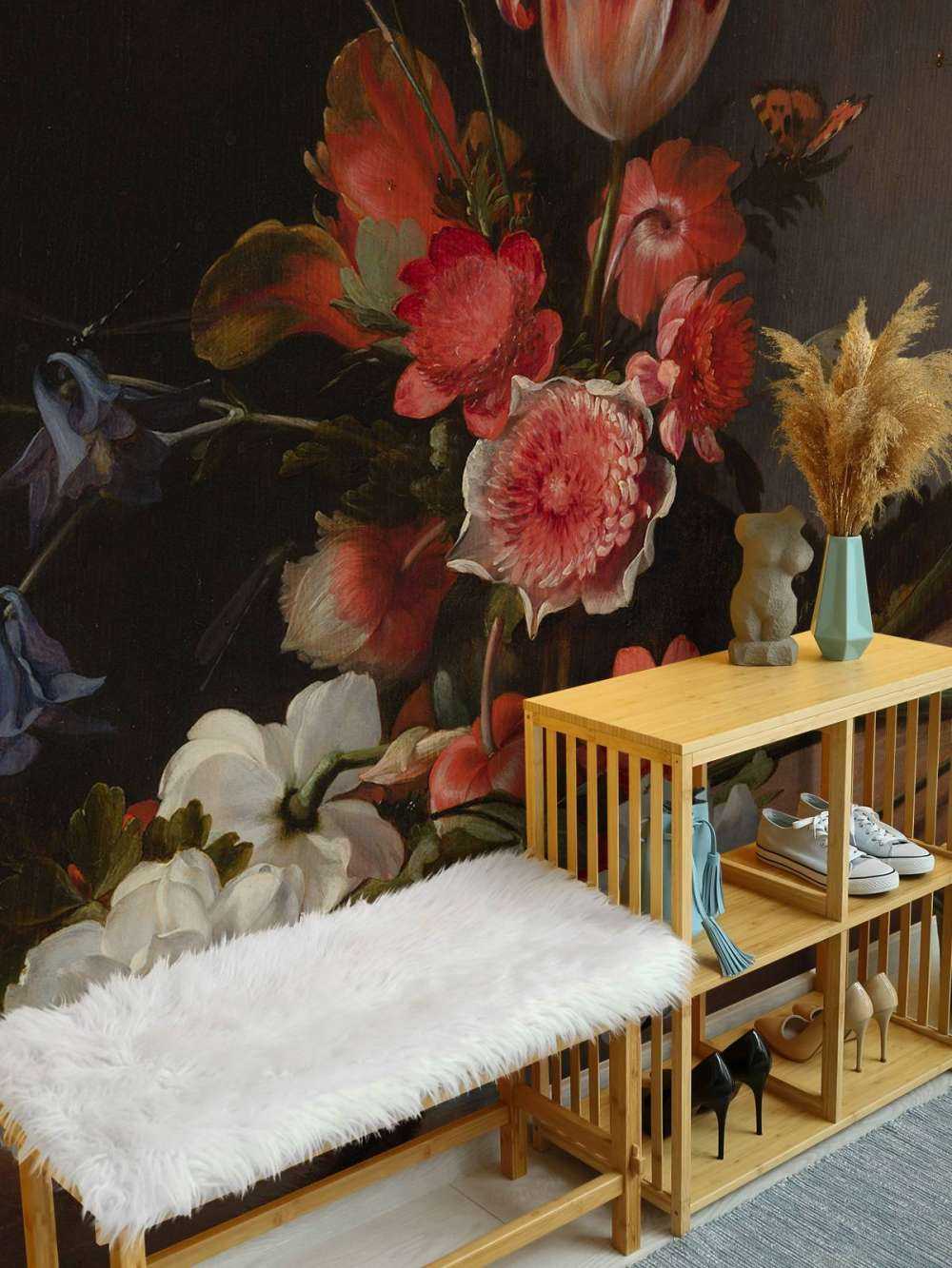 Nature morte avec un bouquet en développement