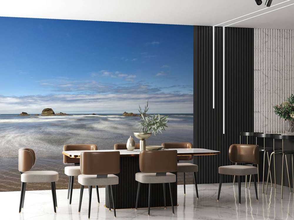 Plage avec rochers