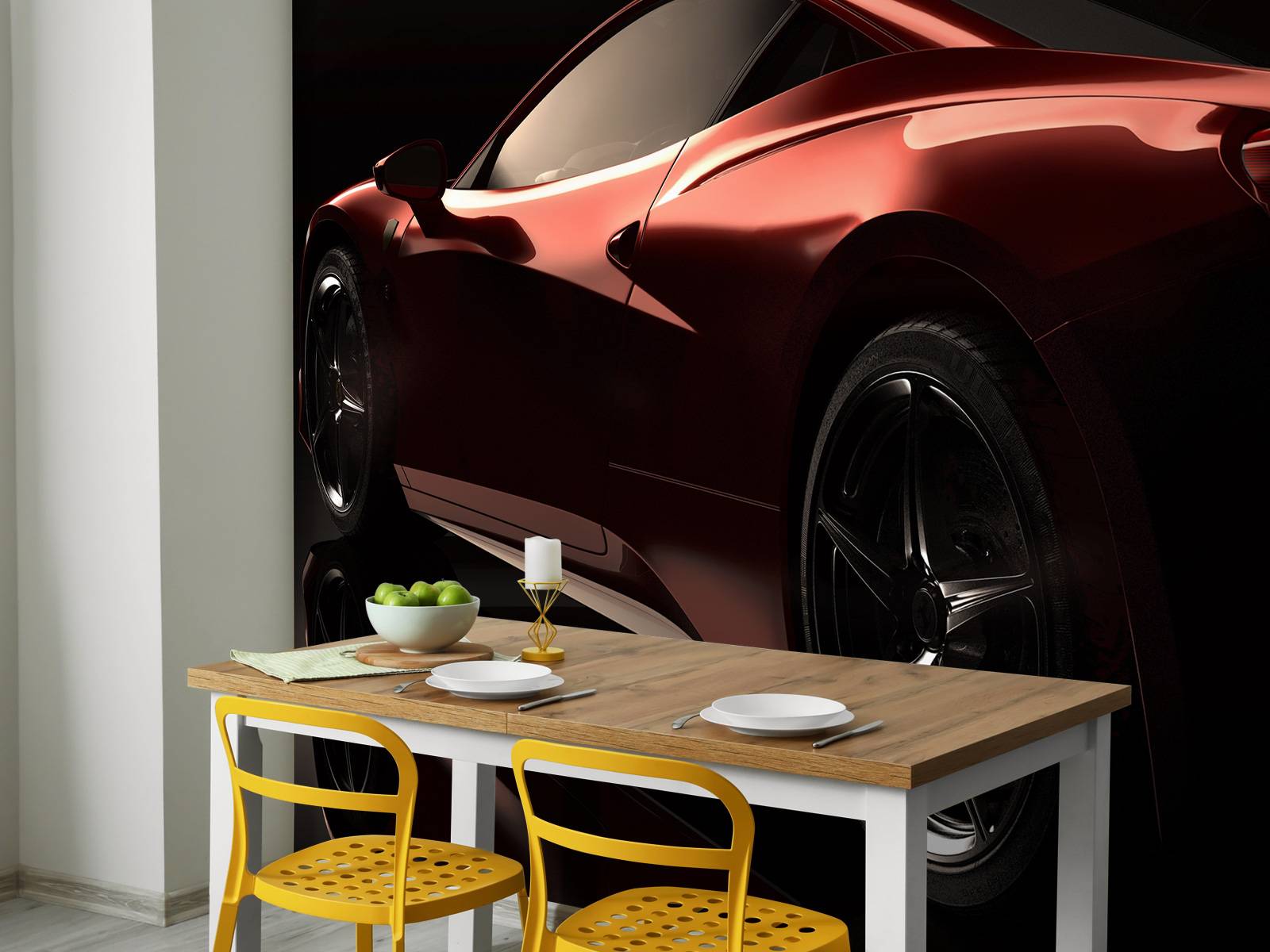 Voiture de sport rouge