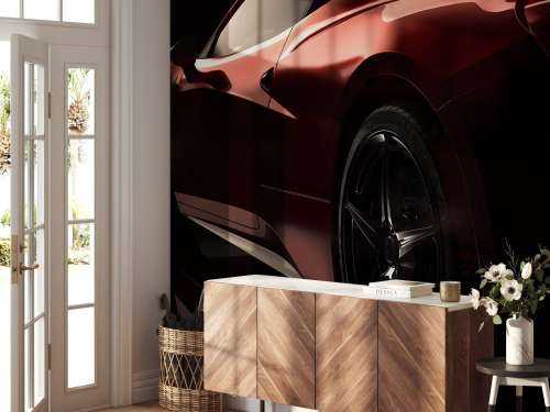 Voiture de sport rouge