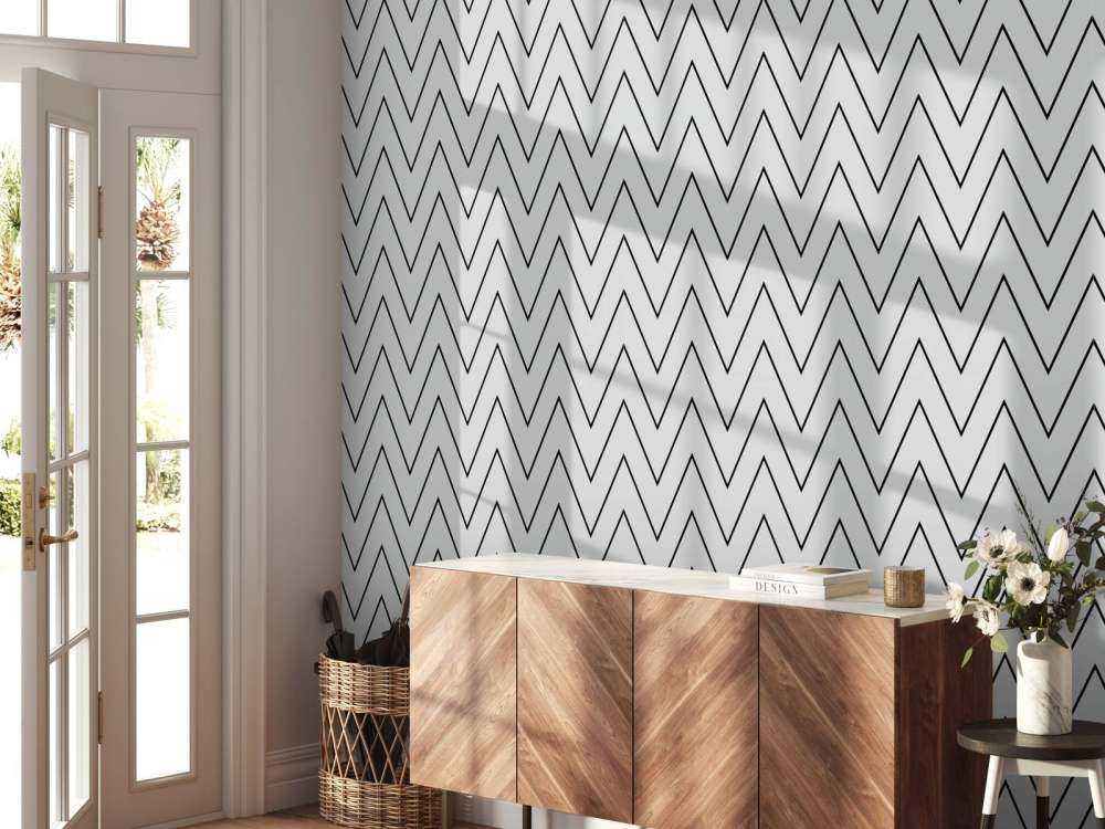 Motif en zigzag