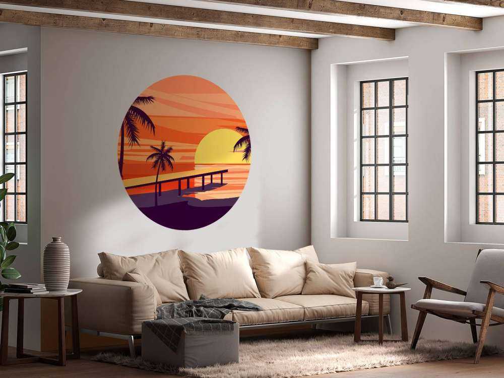 Coucher de soleil dessiné