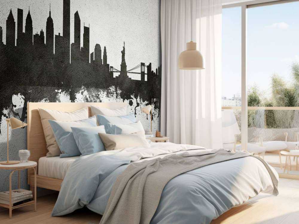 Aquarelle skyline, New York