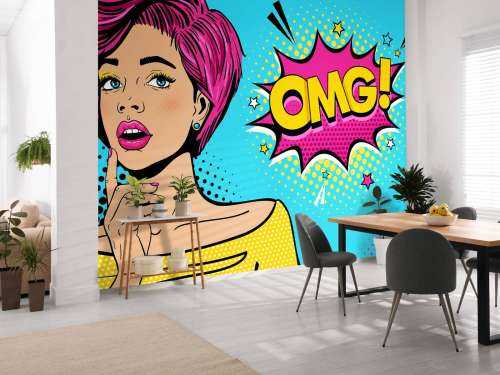 Femme au style pop art