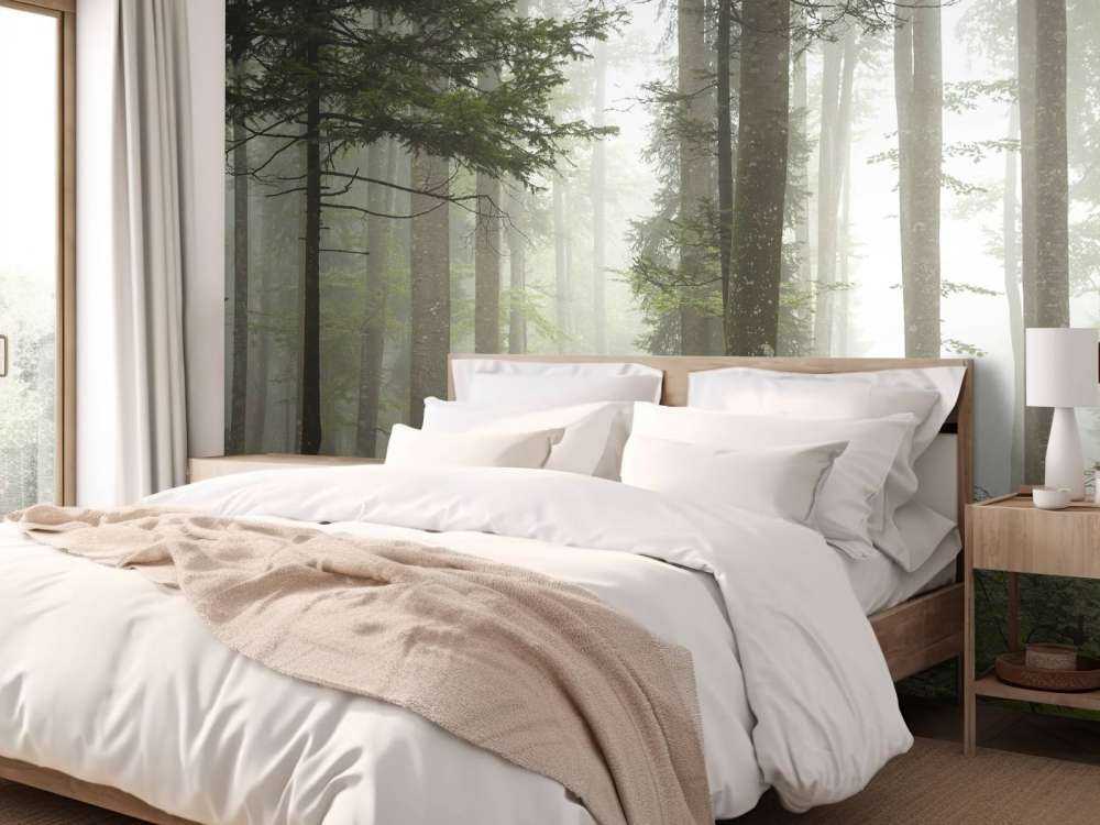 Beau paysage brumeux