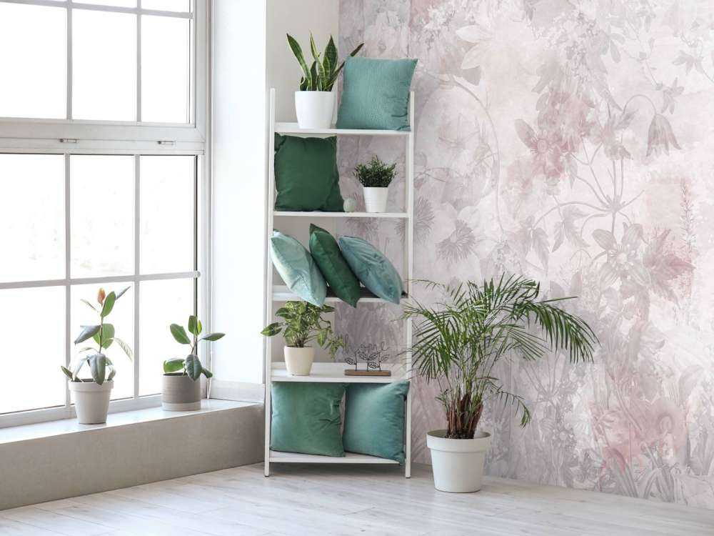 Jardin aquarelle rose